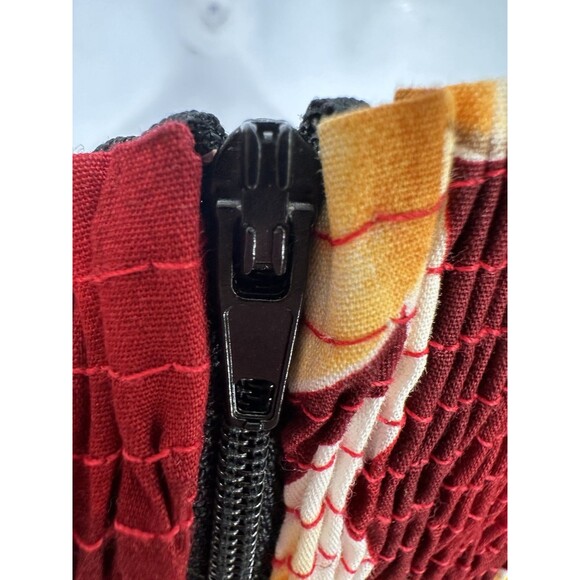 Vtg 80s Hawaiian Royal Creations Smocked Halter Pleated Bust Circle Sun Dress L - Picture 5 of 14